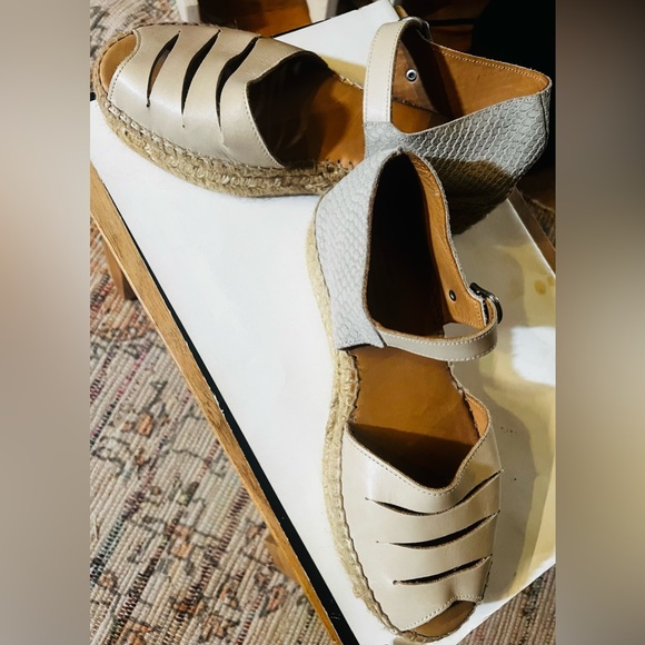 Anthropologie X Naguisa Cream Espadrilles - Picture 3 of 6